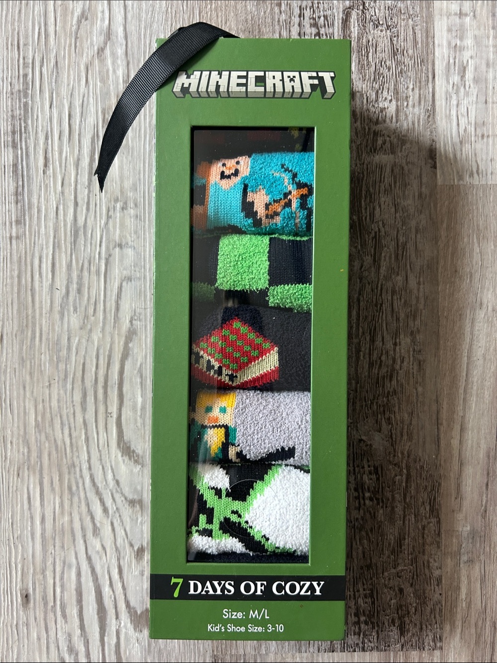 Minecraft Kids 7-Pack Cozy Socks Set